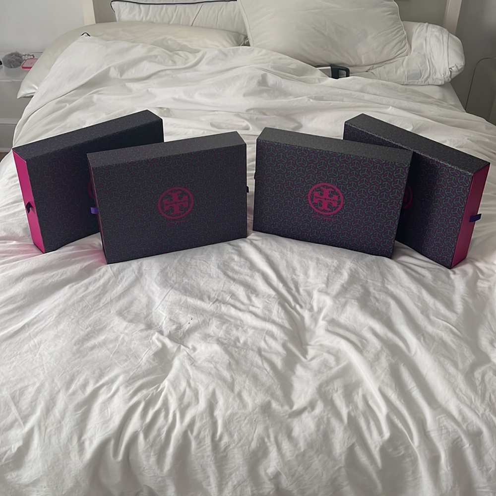 4 Tory Burch Shopping Boxes